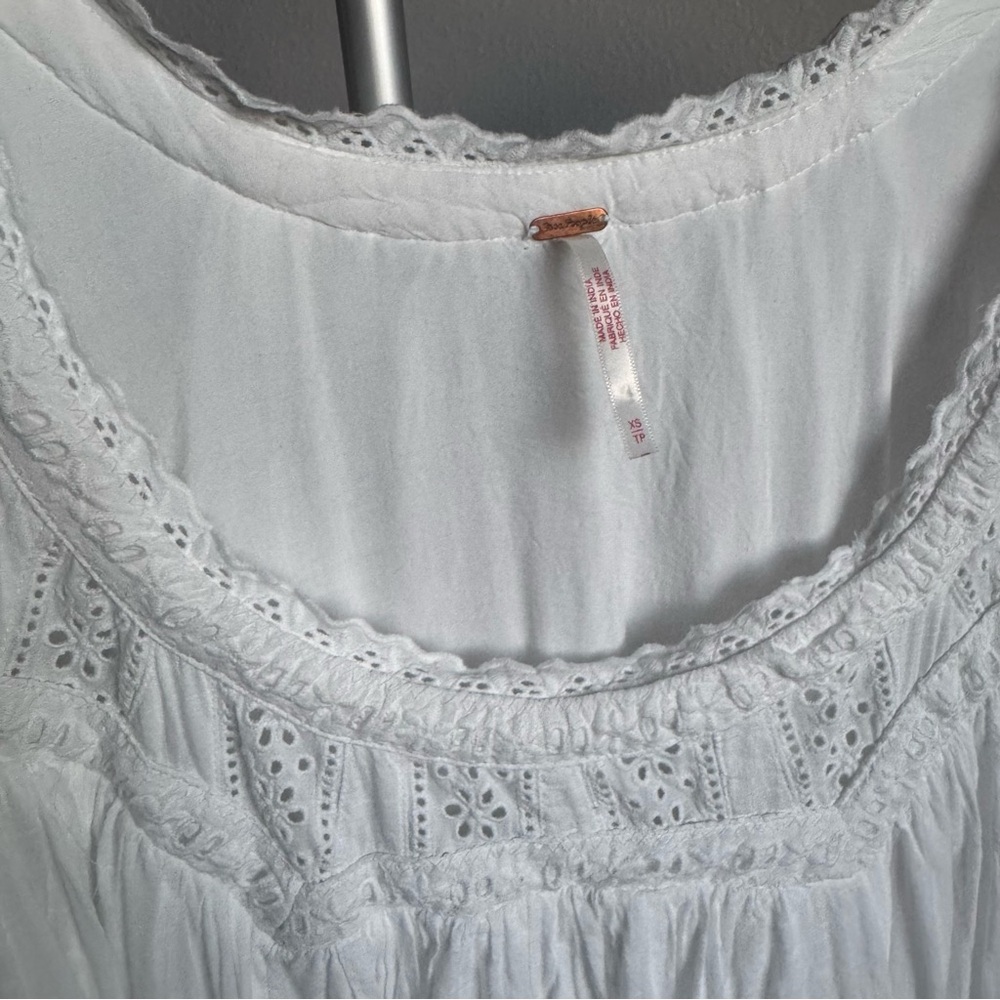 NWT Free People Sandy Shores Babydoll A-line Mini Dress Sz XS - Picture 8 of 11